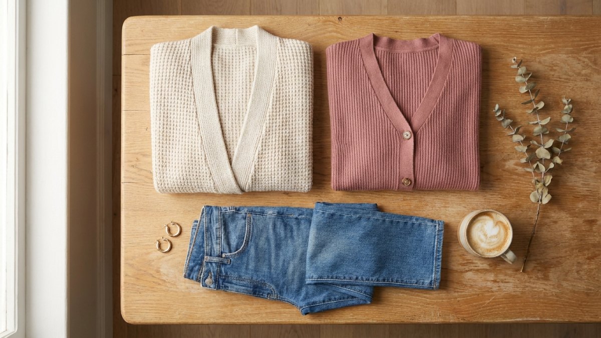 ANRABESS vs AUTOMET Cardigans: Fit and Fabric