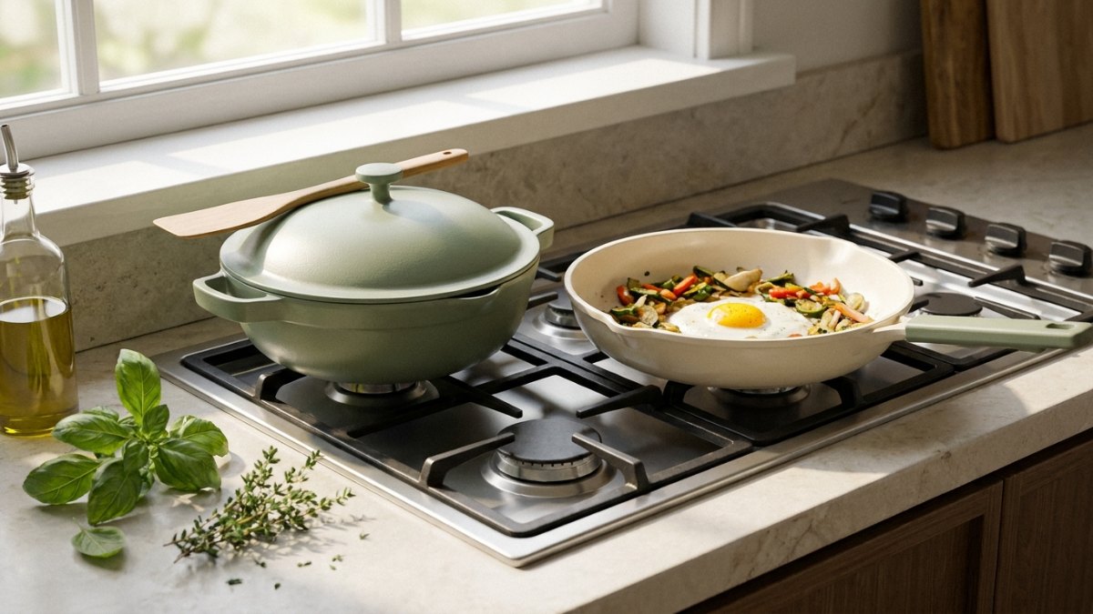 Our Place Always Pan vs Caraway Fry Pan